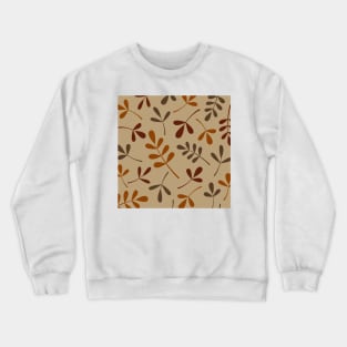 Assorted Lg Leaf Silhouettes Fall Colors Crewneck Sweatshirt